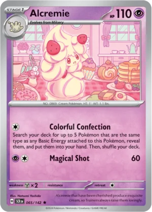 Pokémon TCG SV7: Stellar Crown 065/142 Alcremie Rare Ungraded