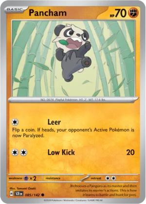 Pokémon TCG SV7: Stellar Crown 085/142 Pancham Common Ungraded