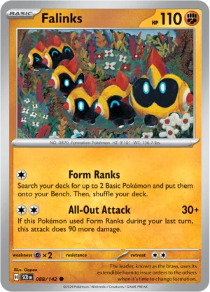 Pokémon TCG SV7: Stellar Crown 088/142 Falinks Common Ungraded