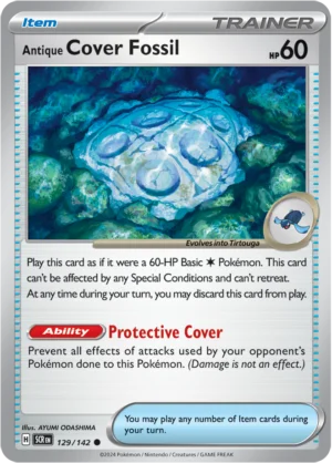 Pokémon TCG SV7: Stellar Crown 129/142 Antique Cover Fossil Common Ungraded