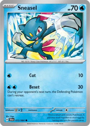 Pokémon TCG SV: Shrouded Fable 013/064 Sneasel Common Ungraded