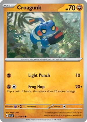 Pokémon TCG SV: Shrouded Fable 023/064 Croagunk Common Ungraded