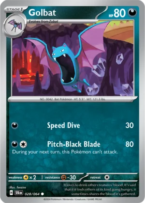 Pokémon TCG SV: Shrouded Fable 028/064 Golbat Common Ungraded
