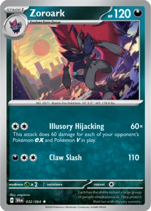 Pokémon TCG SV: Shrouded Fable 032/064 Zoroark Rare Ungraded