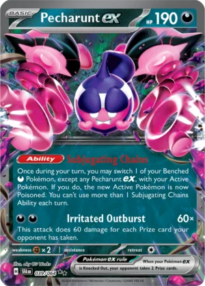 Pokémon TCG SV: Shrouded Fable 039/064 Pecharunt ex Double Rare Ungraded