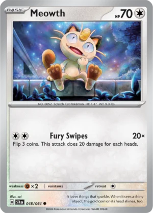 Pokémon TCG SV: Shrouded Fable 048/064 Meowth Common Ungraded