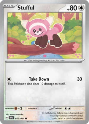 Pokémon TCG SV: Shrouded Fable 052/064 Stufful Common Ungraded