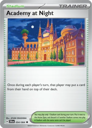 Pokémon TCG SV: Shrouded Fable 054/064 Academy at Night Uncommon Ungraded