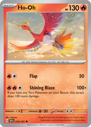 Pokémon TCG SV8: Surging Sparks 019/191 Ho-Oh Uncommon Ungraded