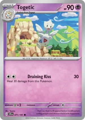 Pokémon TCG SV8: Surging Sparks 071/191 Togetic Common Ungraded