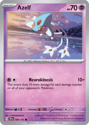Pokémon TCG SV8: Surging Sparks 080/191 Azelf Common Ungraded