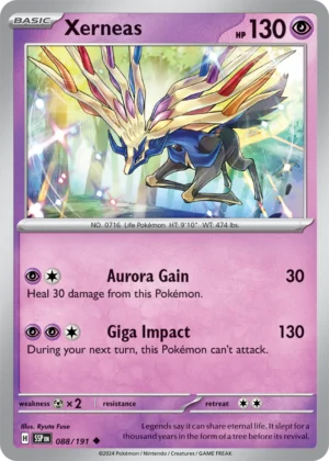 Pokémon TCG SV8: Surging Sparks 088/191 Xerneas Uncommon Ungraded