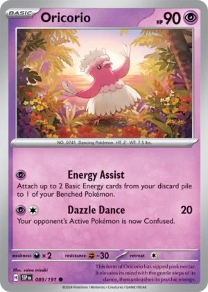 Pokémon TCG SV8: Surging Sparks 089/191 Oricorio Common Ungraded