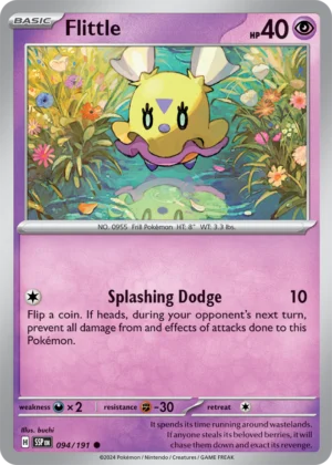 Pokémon TCG SV8: Surging Sparks 094/191 Flittle Common Ungraded