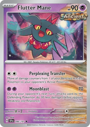 Pokémon TCG SV8: Surging Sparks 096/191 Flutter Mane Uncommon Ungraded