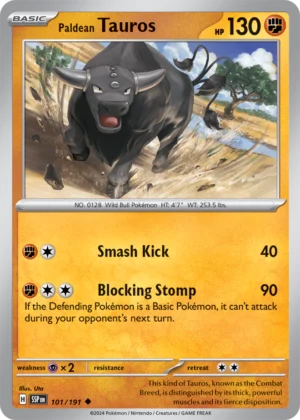 Pokémon TCG SV8: Surging Sparks 101/191 Paldean Tauros Uncommon Ungraded