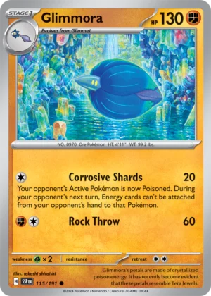 Pokémon TCG SV8: Surging Sparks 115/191 Glimmora Common Ungraded
