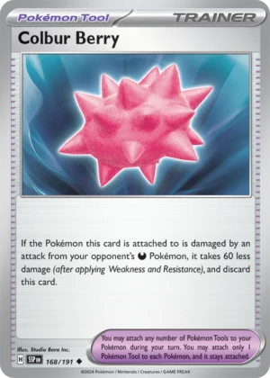 Pokémon TCG SV8: Surging Sparks 168/191 Colbur Berry Uncommon Ungraded