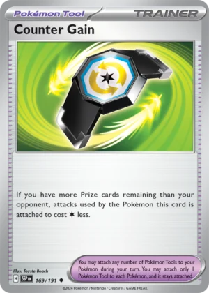 Pokémon TCG SV8: Surging Sparks 169/191 Counter Gain Uncommon Ungraded