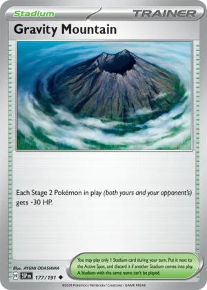 Pokémon TCG SV8: Surging Sparks 177/191 Gravity Mountain Uncommon Ungraded