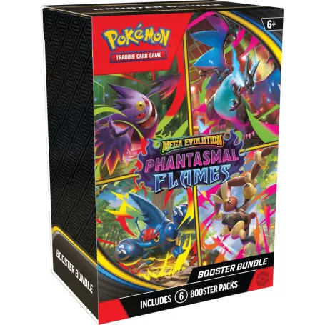 Pokémon TCG Booster Bundle: Mega Evolution - Phantasmal Flames Booster Bundle Box - Factory Sealed