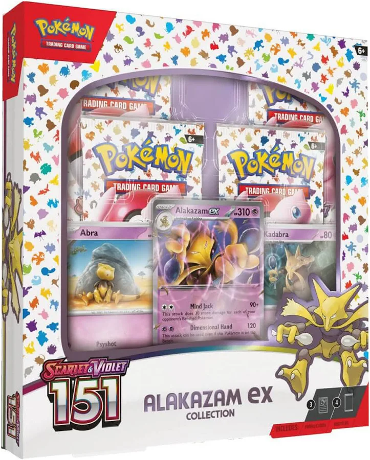 Pokémon TCG Collection Box: 151 Alakazam ex Collection w/ Promo Cards