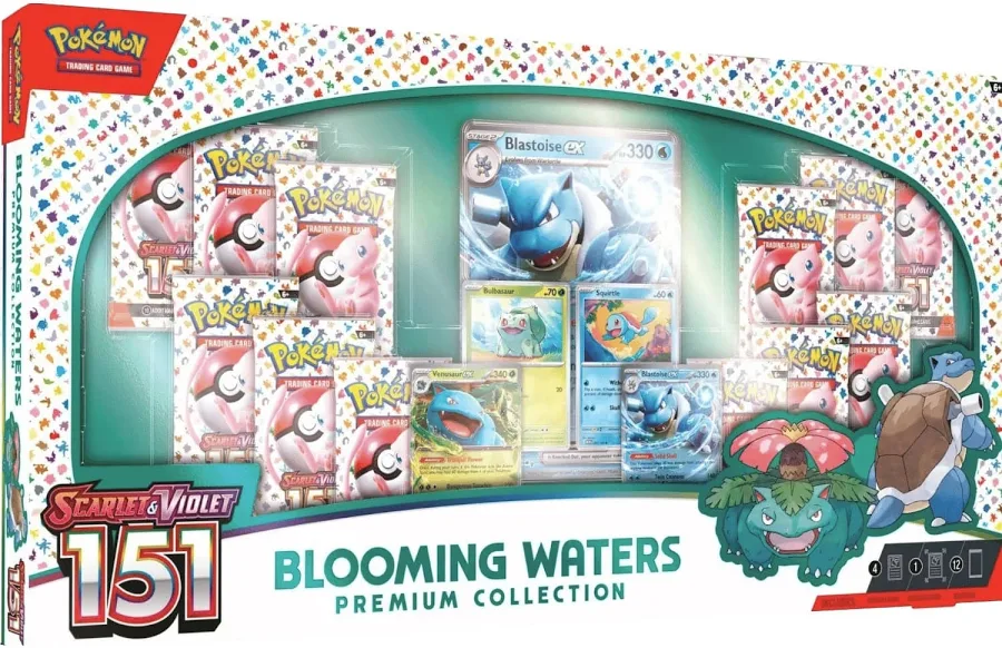 Pokémon TCG Collection Box: 151 Blooming Waters Premium Collection w/ Promo Cards
